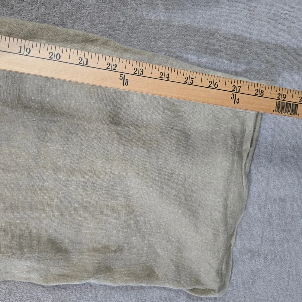 ZARA Linen Pants Women Small Wide Leg High Rise Pleated Coastal Boho  Lagenlook
